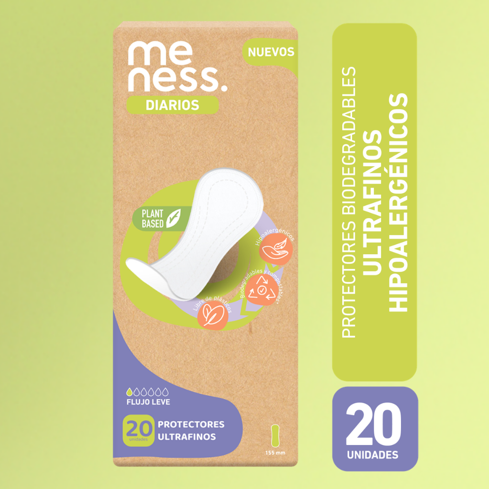 Protectores Diarios Ultra Delgados 20 un - Meness