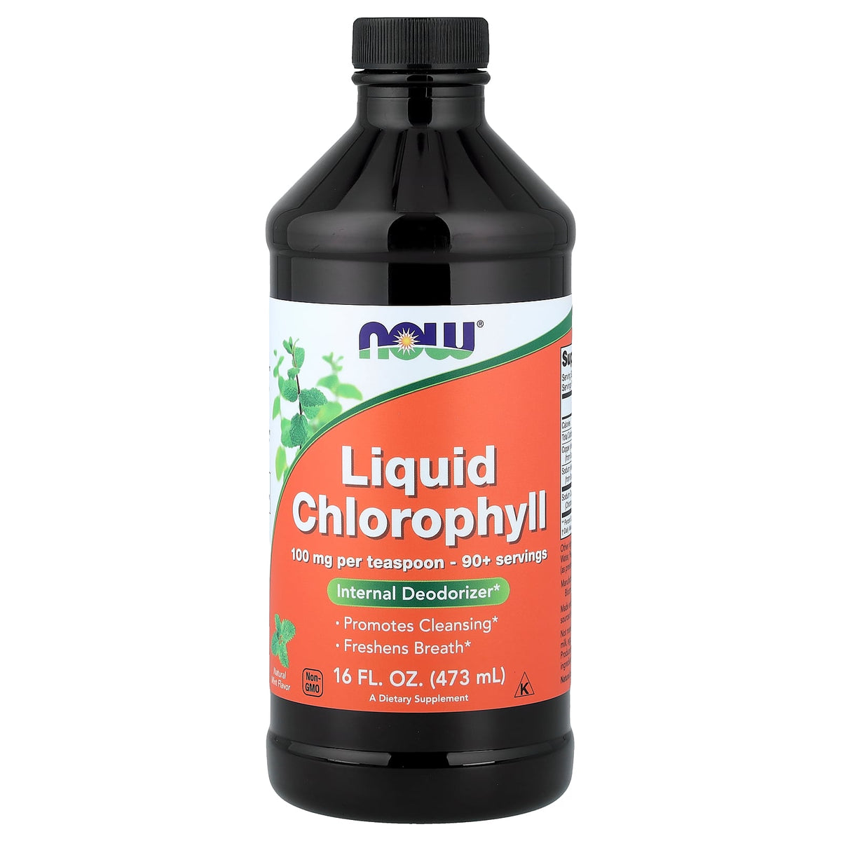 Clorofila Líquida Menta 473 ml - NOW