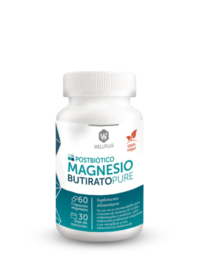 Magnesio Butirato Pure 60 Cápsulas - Wellplus