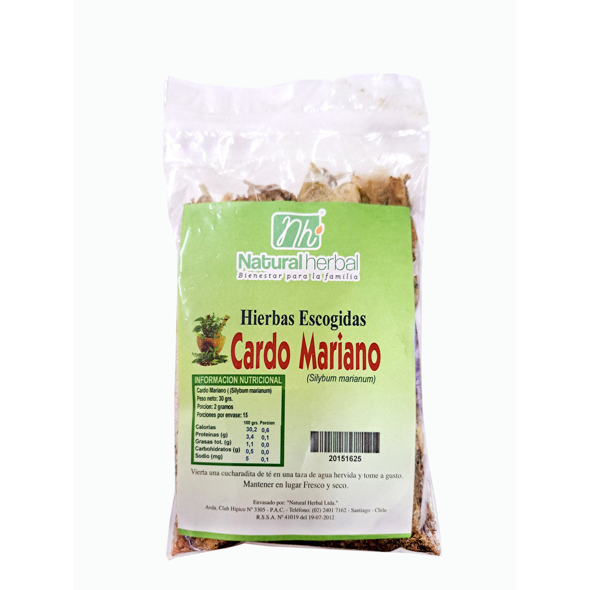 Cardo Mariano Infusión 30 g - Natural Herbal