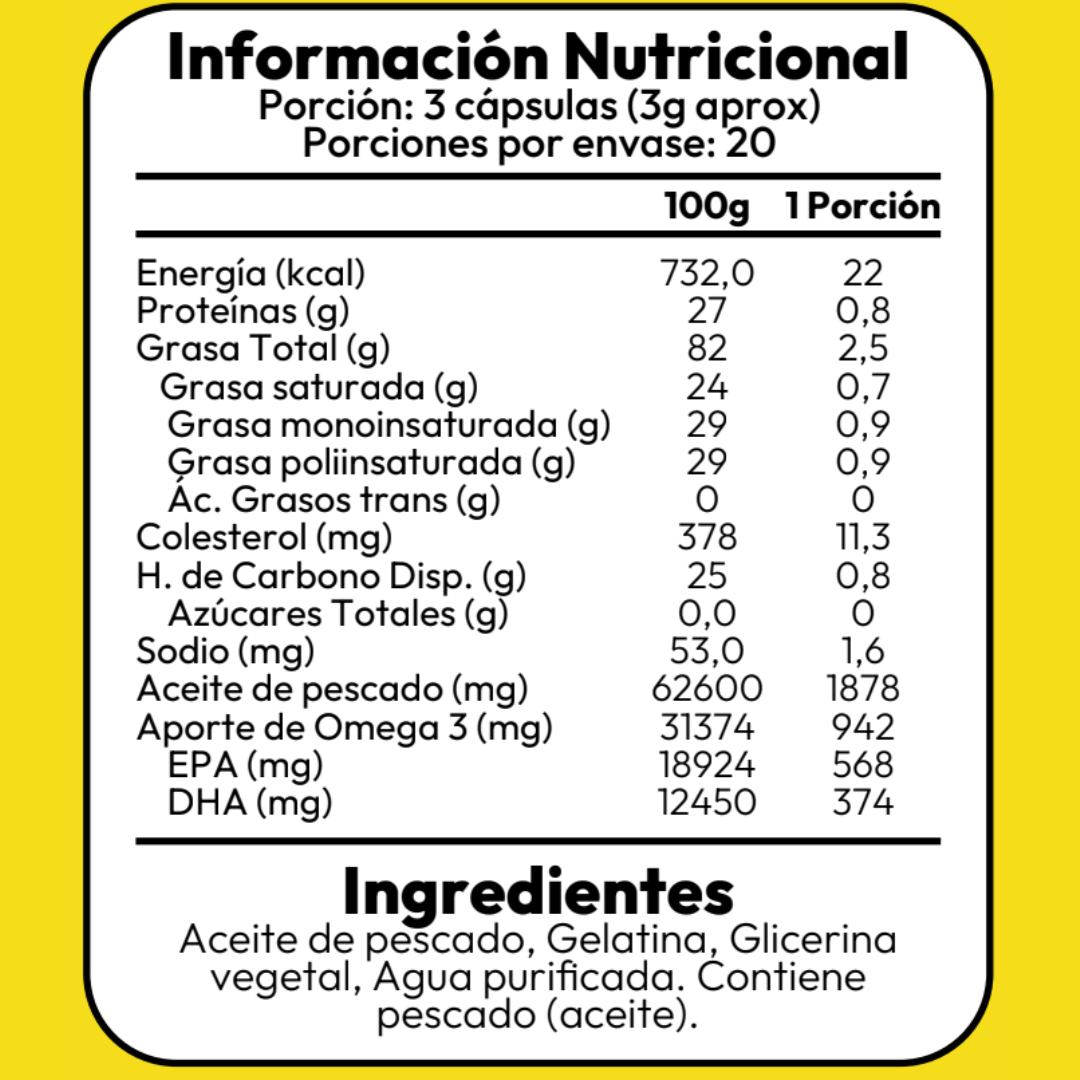 Omega 3 - 60 Capsulas