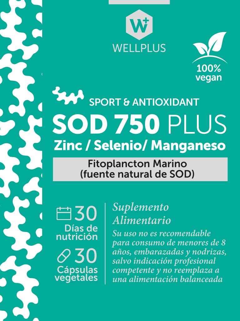 SOD 750 Plus 60 Cápsulas - Wellplus