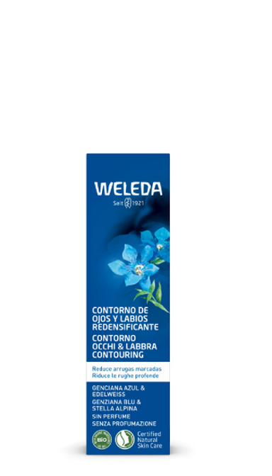 Contorno de Ojos y Labios Redensificante de Genciana azul y Edelweiss 10 ml - Weleda