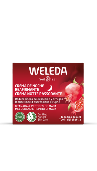 Crema de Noche Reafirmante Granada y Péptidos de Maca 40 ml - Weleda