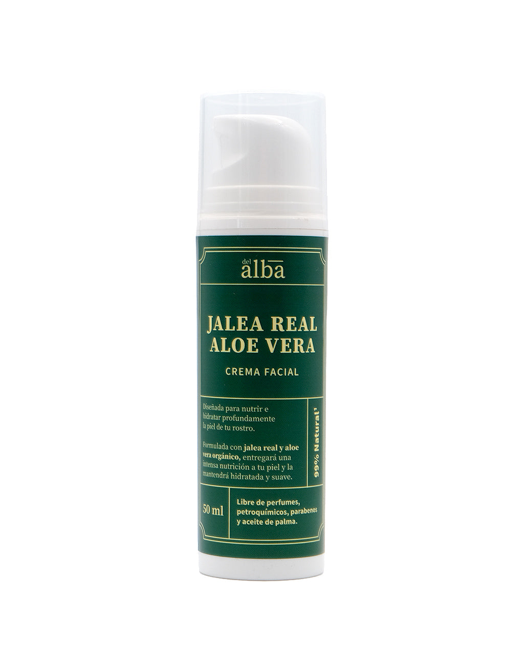 Crema Aloe Vera Jalea Real 50 ml - Del Alba