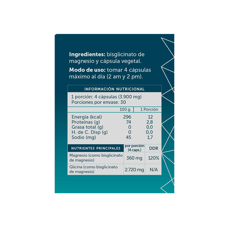 Magnesio Bisglicinato - 120 caps - Wellplus