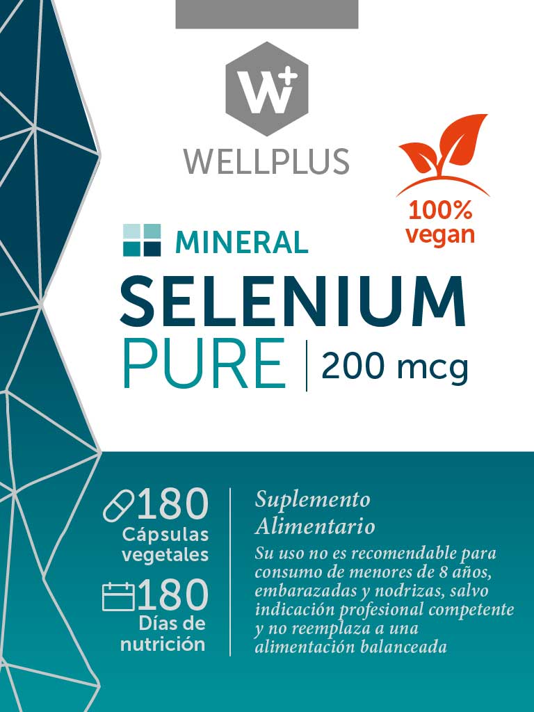 Selenium Pure 180 Cápsulas - Wellplus