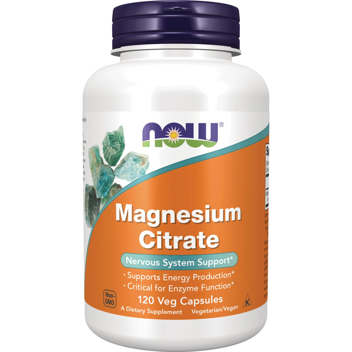 Citrato de Magnesio 400 mg 120 Cápsulas Vegetales - NOW