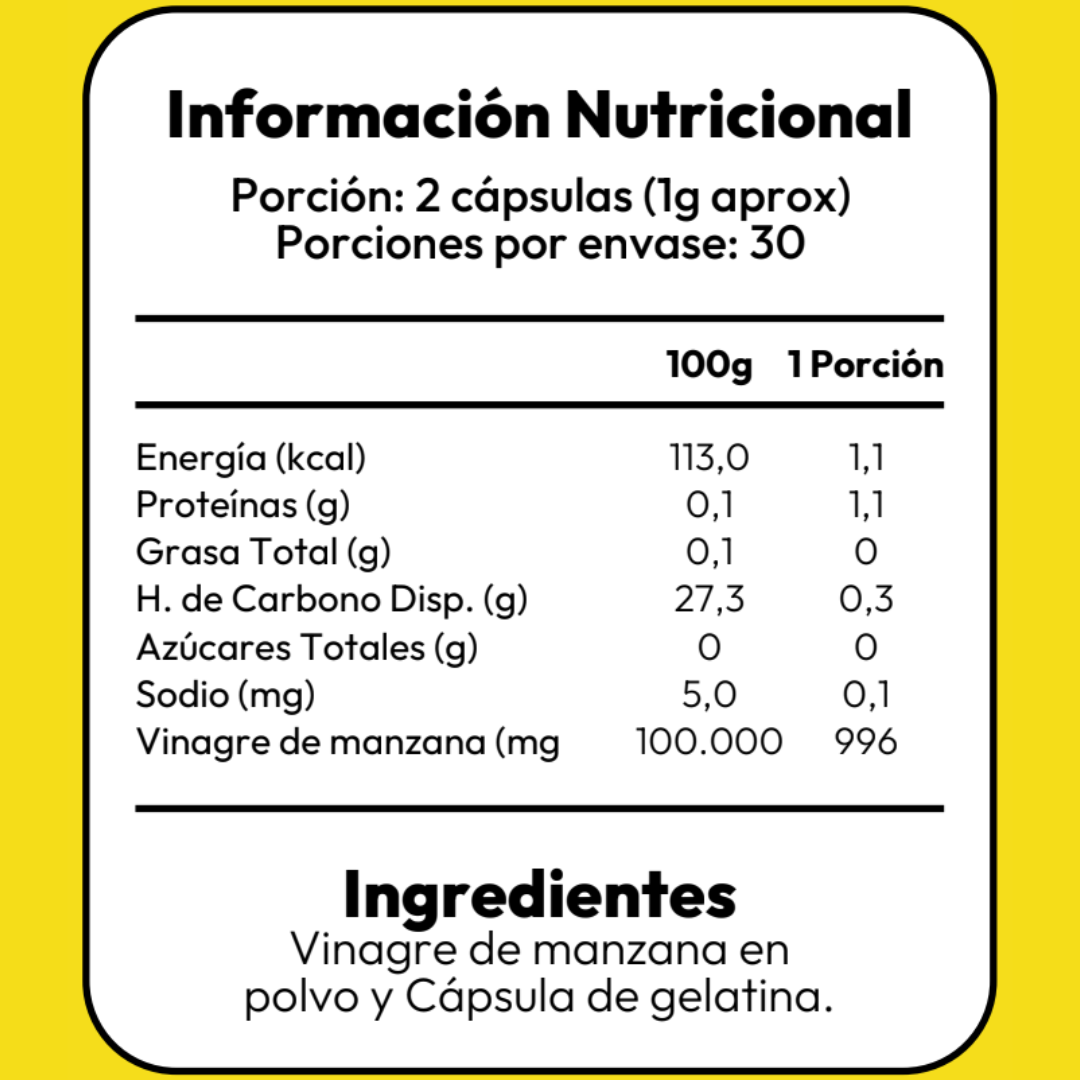 Vinage de Manzana - 60 Capsulas