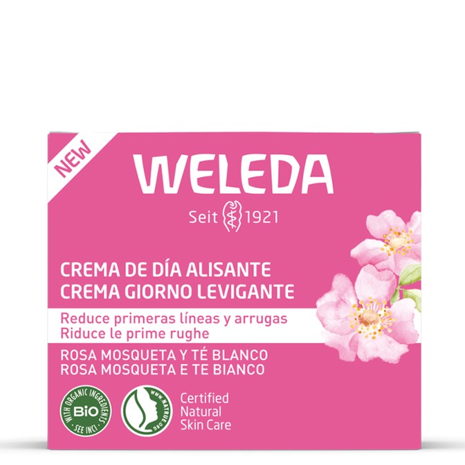 Crema de Día Alisante de Rosa Mosqueta y Té Blanco 40 ml - Weleda