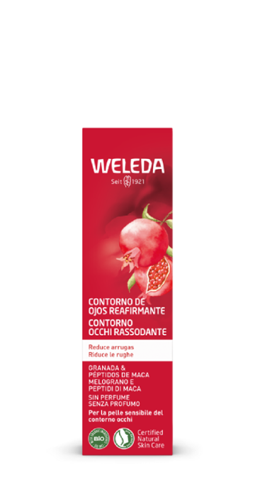 Contorno Ojos Reafirmante Granada y Péptidos de Maca 12 ml - Weleda